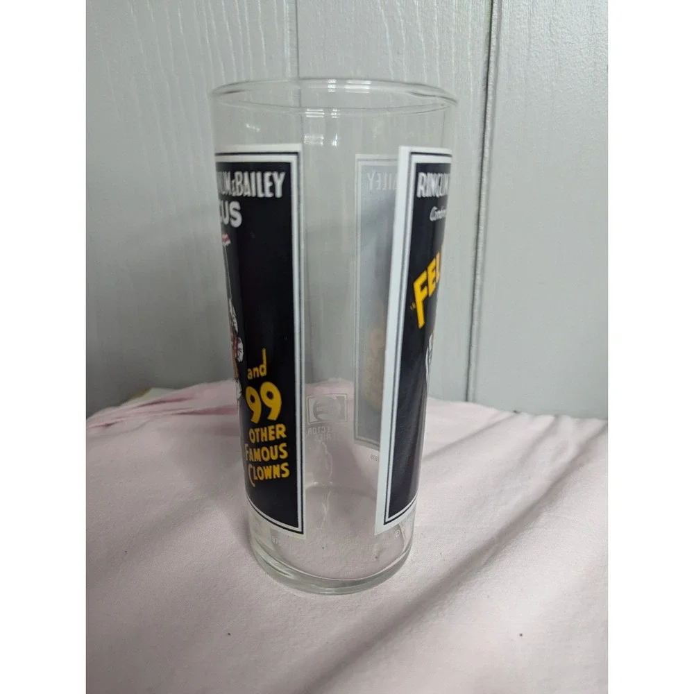 1975 Ringling bros and Barnum & Bailey circus Pepsi drinking glass‎ Felix Clown